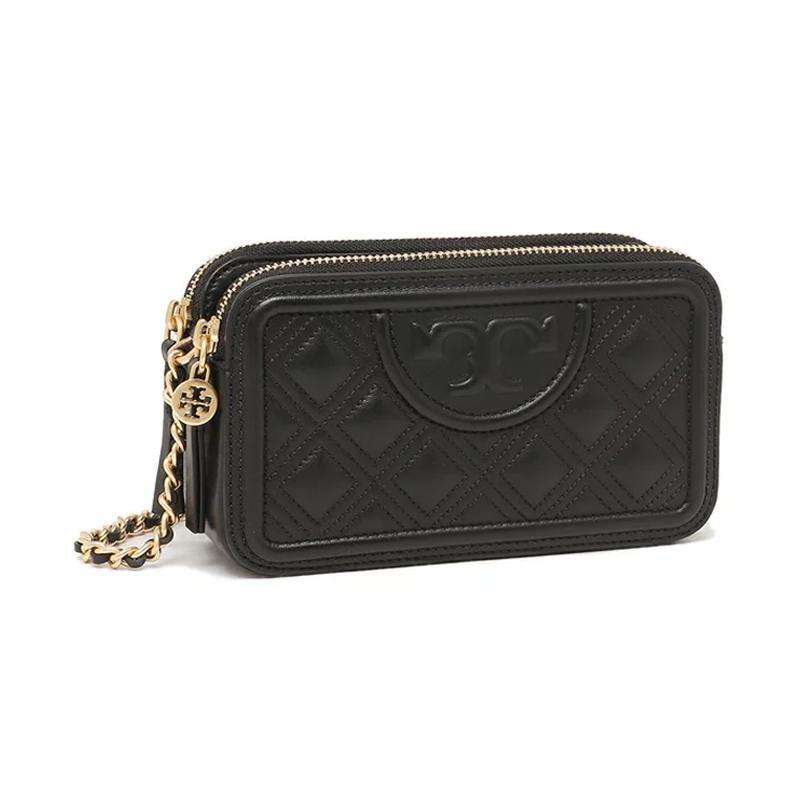 商品[国内直发] Tory Burch|托里·伯奇 TORY BURCH 奢侈品 TB女包 FLEMING系列羊皮革单肩斜挎包黑色迷你款 79403 001,价格¥1767,第4张图片详细描述