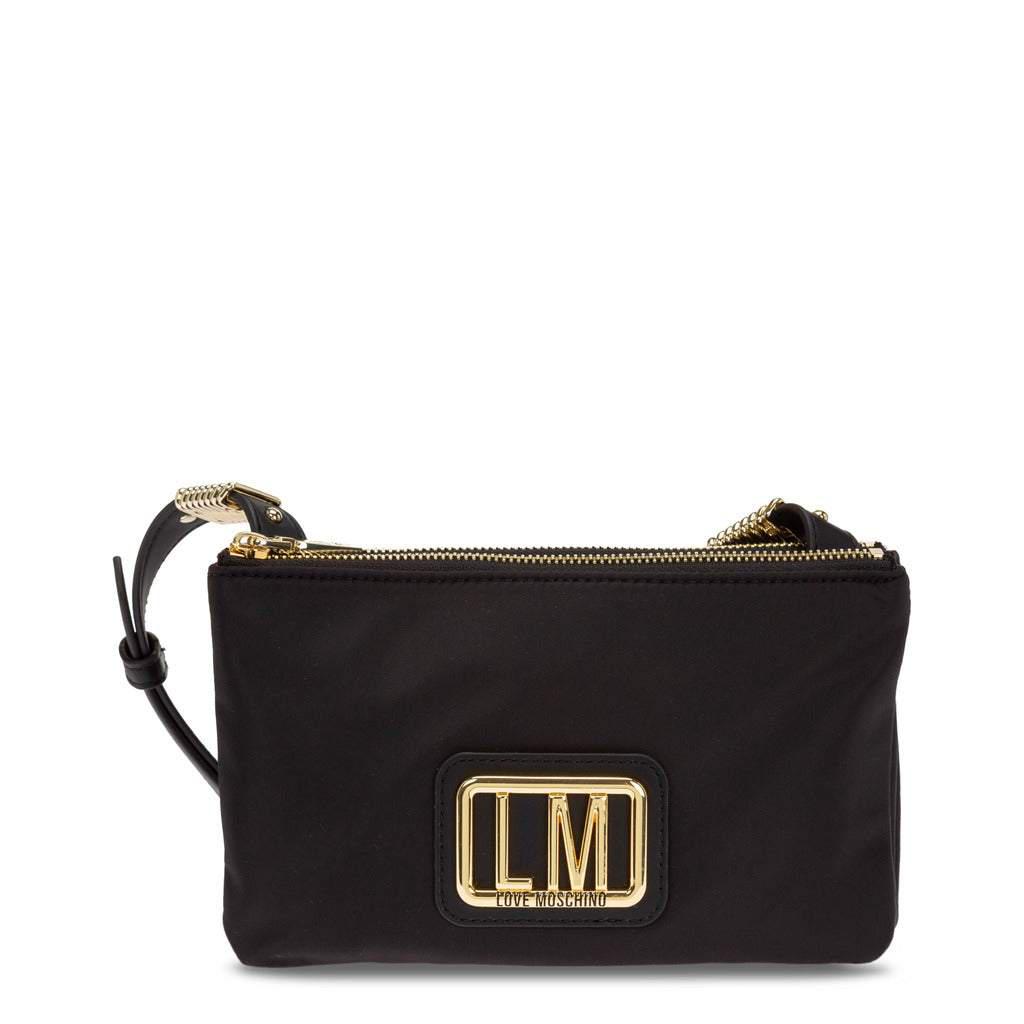 Love Moschino logo plaque zipped  Crossbody Bags商品第1张图片规格展示