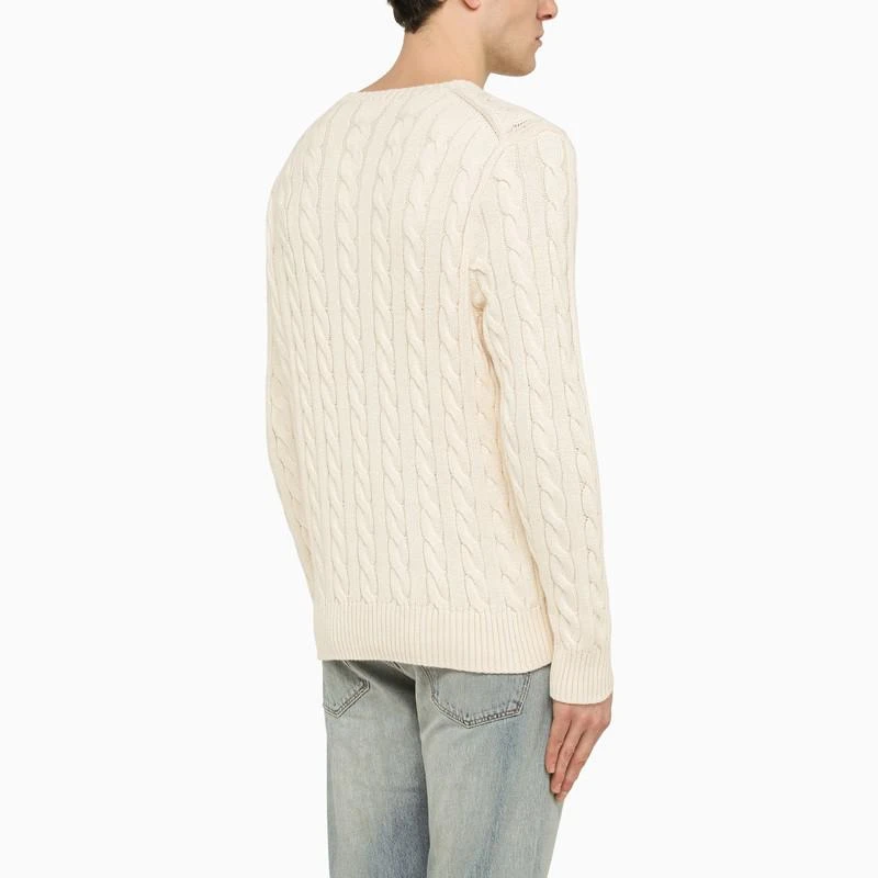 商品Ralph Lauren|Cream round-neck cable-knit jumper,价格¥1120,第3张图片详细描述