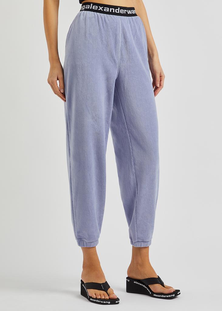 Blue stretch-corduroy trousers商品第2张图片规格展示