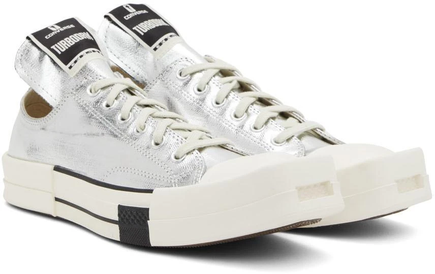 商品Rick Owens|Silver Converse Edition Turbodrk Chuck 70 Low Sneakers,价格¥720,第4张图片详细描述