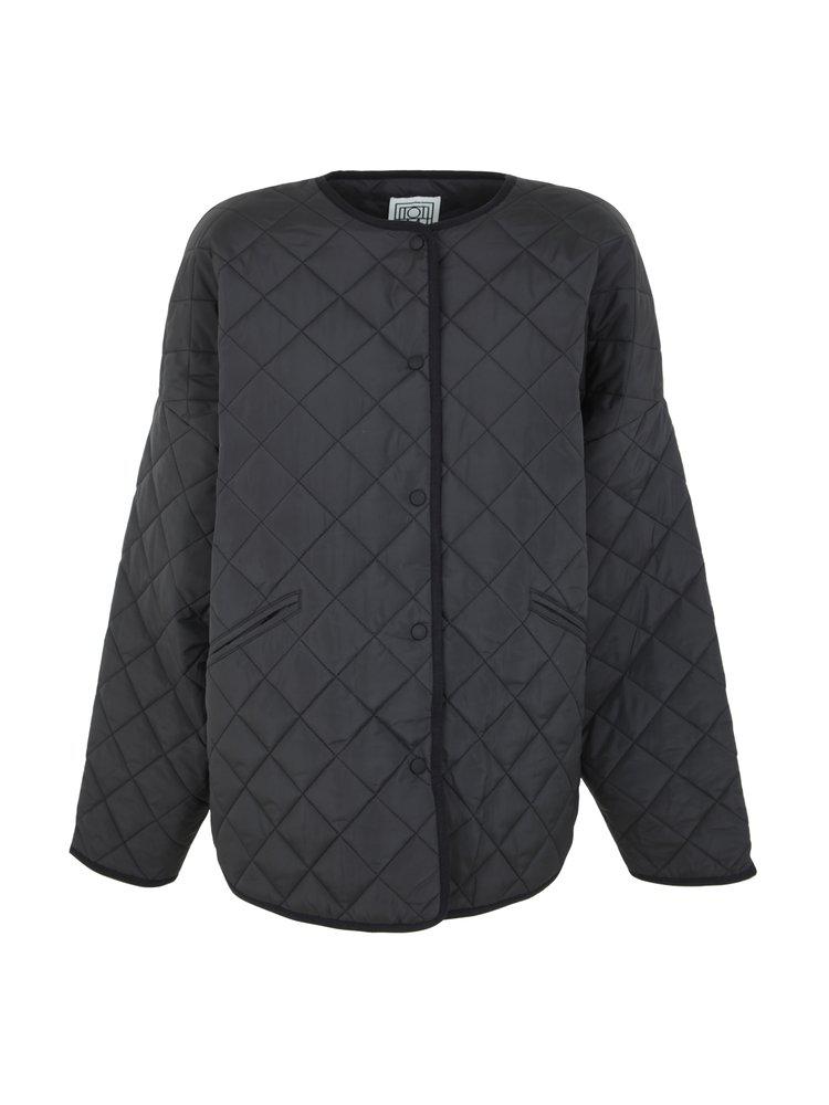 Totême Button-Up Quilted Jacket商品第1张图片规格展示