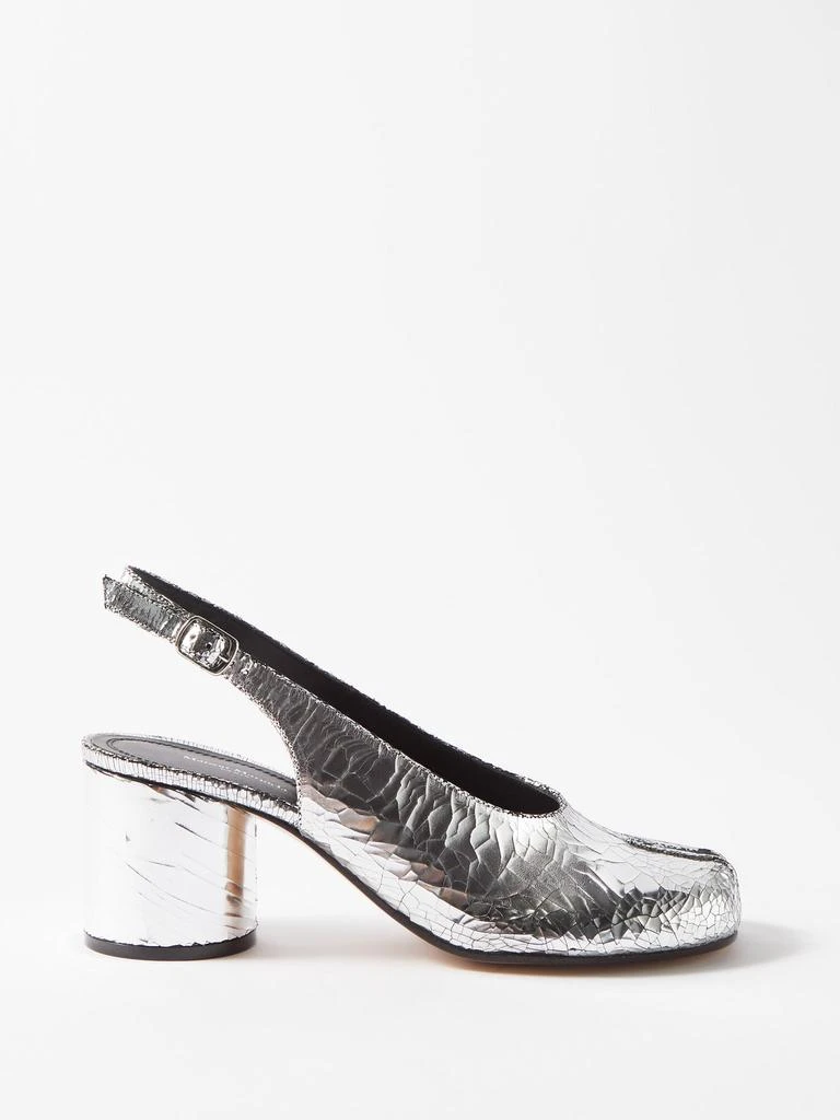 商品MAISON MARGIELA|Tabi 60mm split-toe leather slingback pumps,价格¥8163,第1张图片