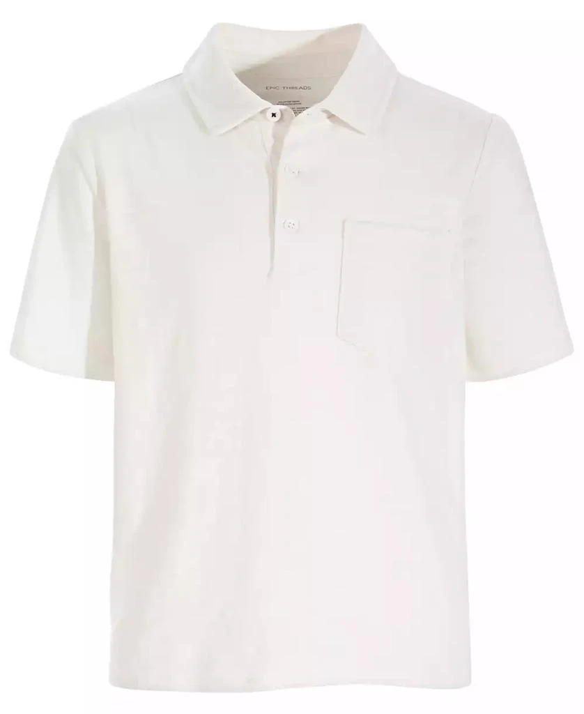 商品Epic Threads|Little & Big Boys Slub Polo Shirt, Created for Macy's,价格¥46,第1张图片