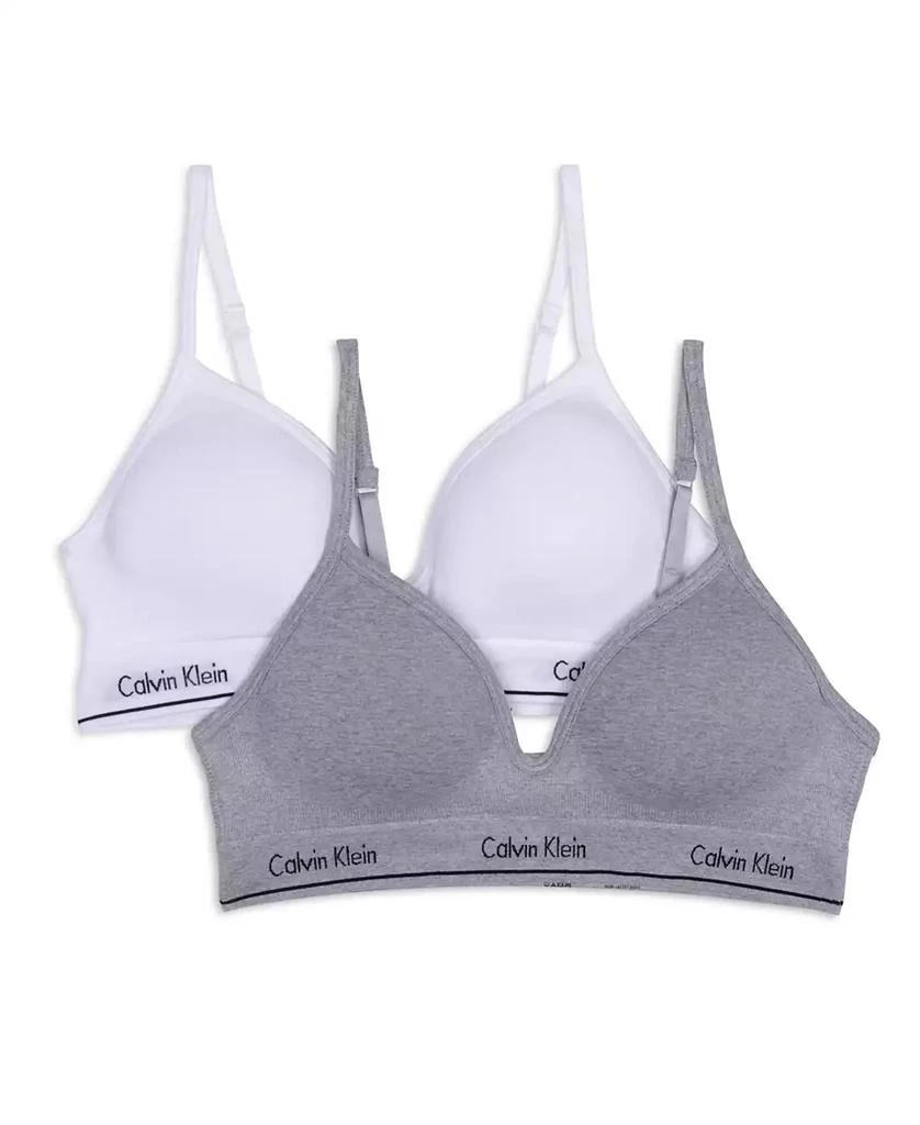 商品Calvin Klein|女大童款无钢圈文胸 2件装,价格¥108,第1张图片