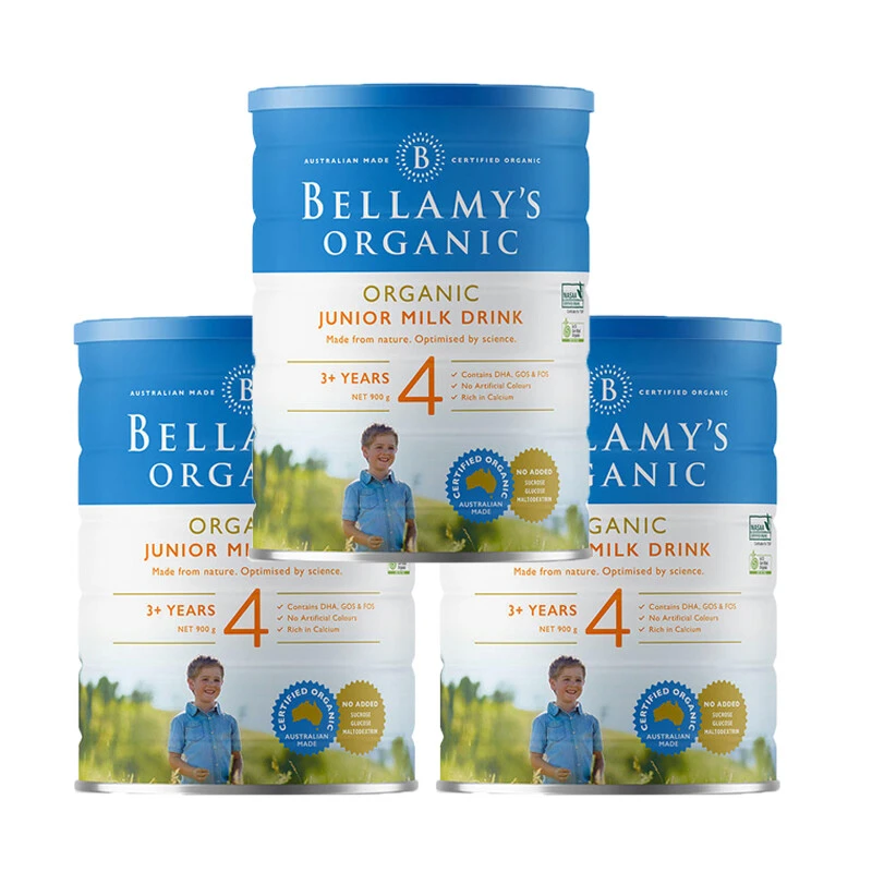 Bellamys Organic贝拉米4段（3岁以上）有机婴儿奶粉900g/罐 新旧版本随机�发（保税仓发货）（预售3个工作日内发货） 商品
