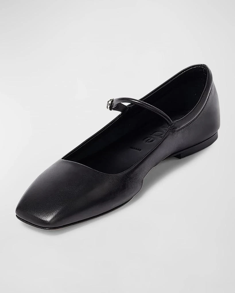 商品AEYDE|Uma Leather Mary Jane Ballerina Flats,价格¥2212,第3张图片详细描述