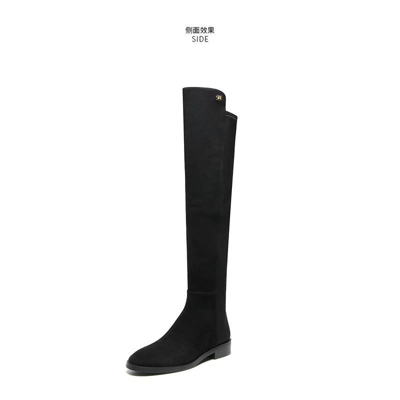 商品Stuart Weitzman|Stuart Weitzman秋冬新款靴子SW过膝靴Keelan 长筒靴—黑色 37码,价格¥4661,第3张图片详细描述