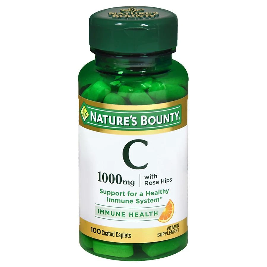 商品Nature's Bounty|Vitamin C-1000mg Plus Rose Hips, Coated Caplets,价格¥192,第1张图片