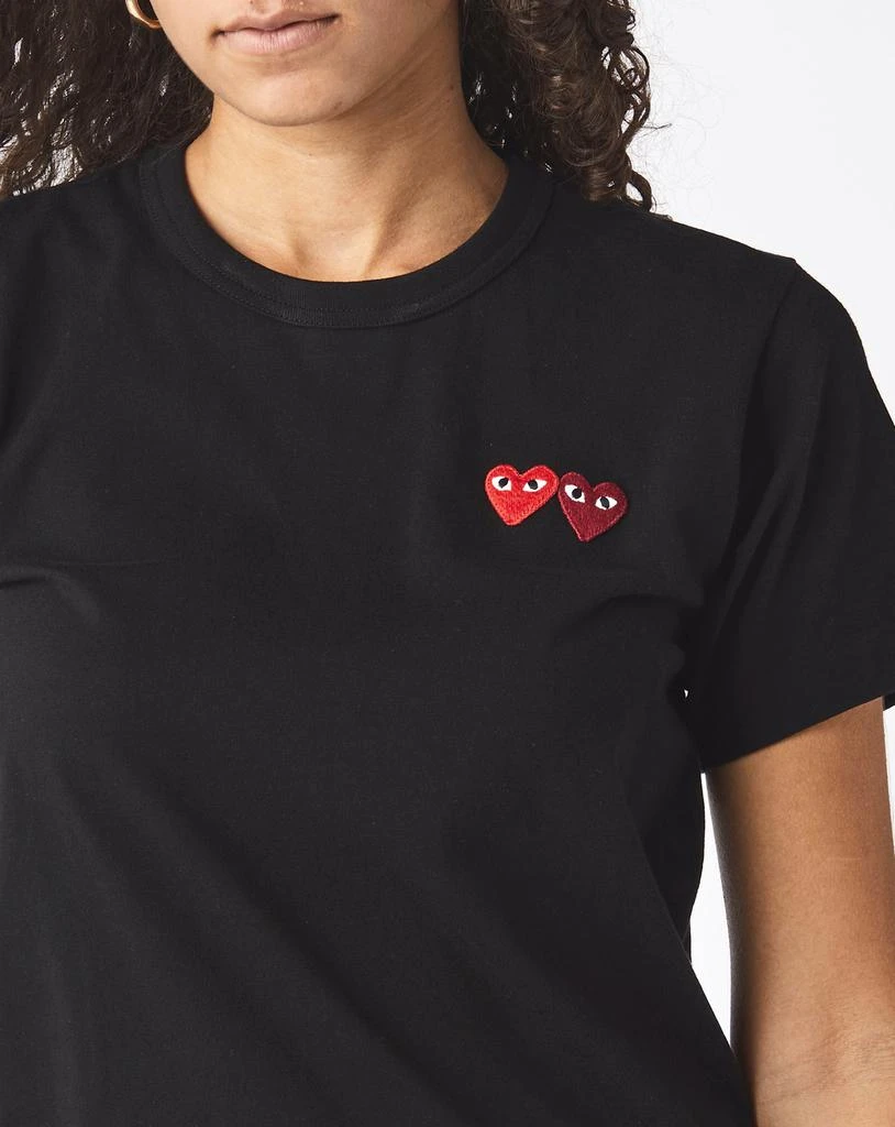 商品Comme des Garcons|Women's Double Heart T-Shirt,价格¥773,第4张图片详细描述