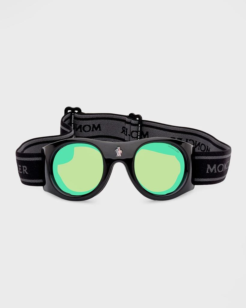 商品Moncler|City Acetate Branded Goggles,价格¥3714,第3张图片详细描述