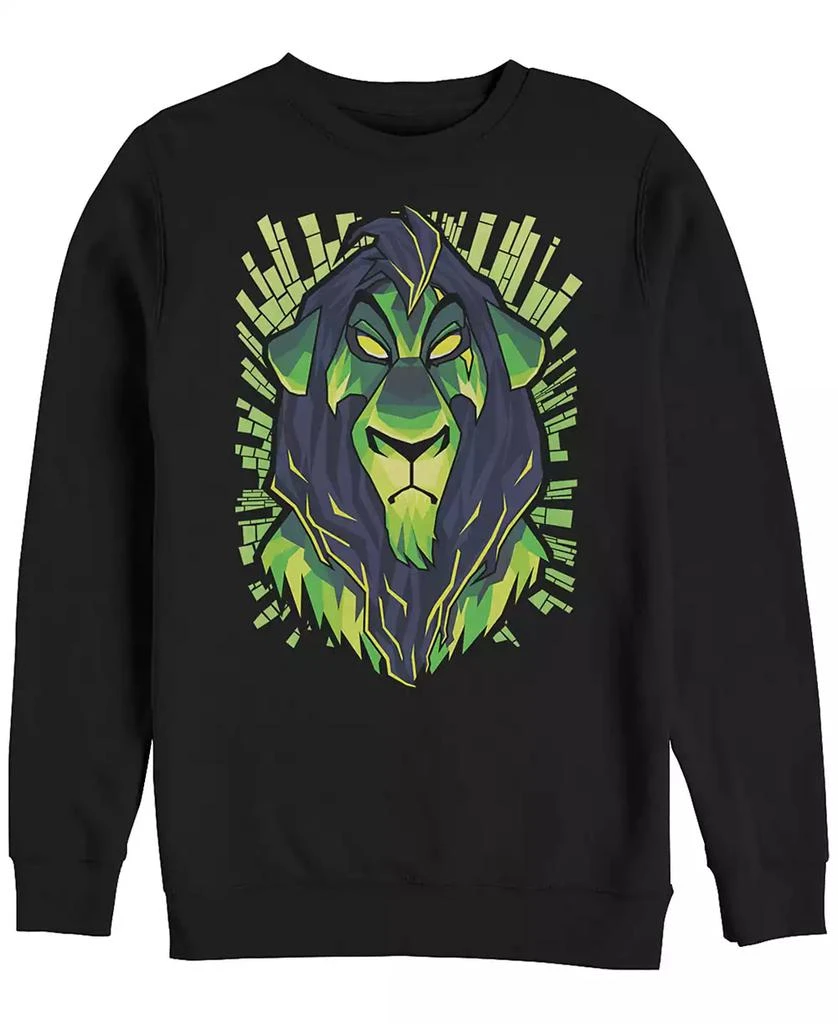 商品Disney|Disney Men's Lion King Scar Evil Geometric, Crewneck Fleece,价格¥337,第1张图片