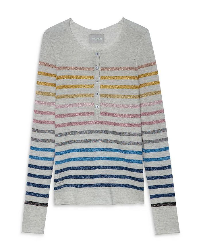 商品Zadig&Voltaire|Hila Striped Lurex Sweater,价格¥1109,第5张图片详细描述