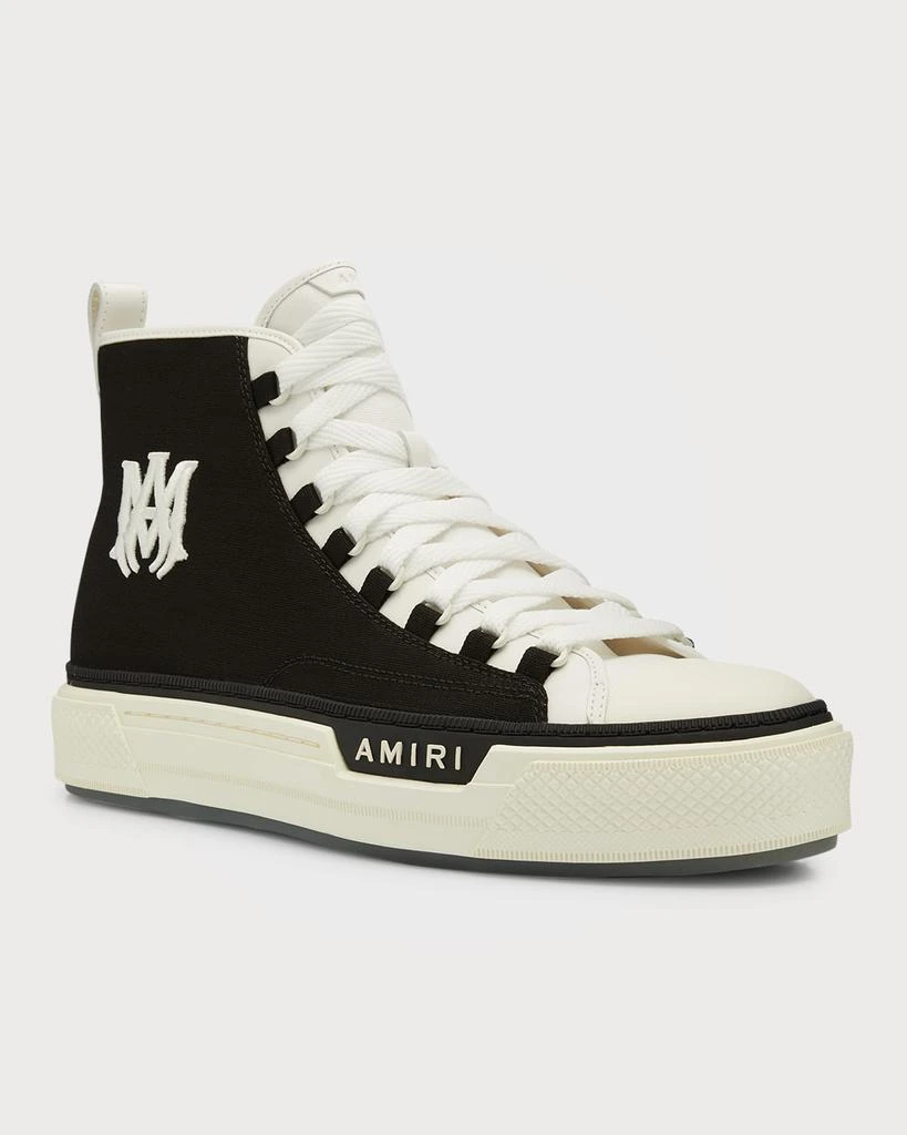 商品AMIRI|Men's MA Court Canvas High-Top Sneakers,价格¥4304,第4张图片详细描述