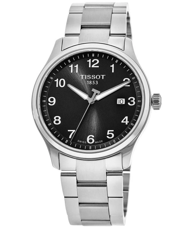 商品Tissot|天梭经典 XL 黑色表盘不锈钢男士石英手表 42mm  T116.410.11.057.00,价格¥1939,第1张图片