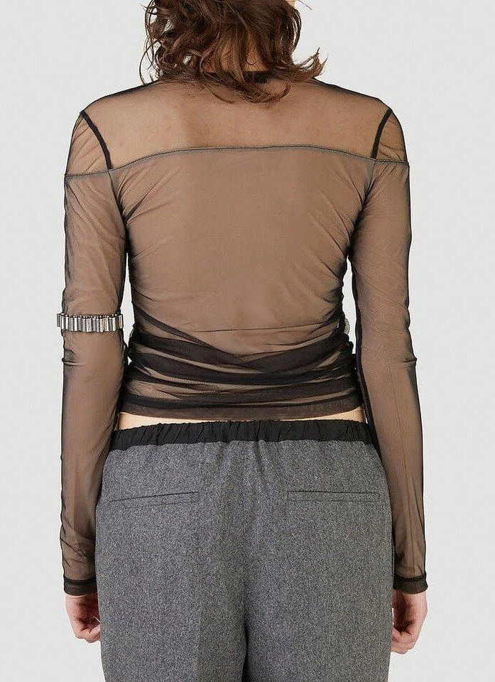 商品Helmut Lang|Helmut Lang Tulle Layered Top,价格¥1476,第2张图片详细描述