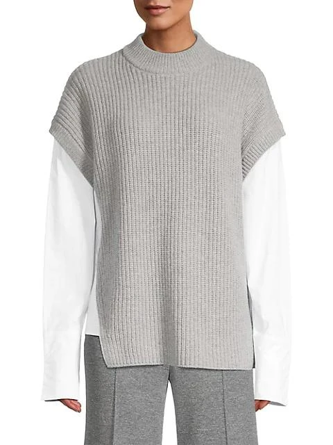 商品Hugo Boss|Farva Mix Media Sweater,价格¥905,第3张图片详细描述