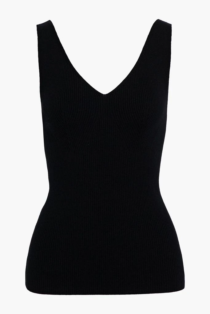 商品IRIS & INK|Gabrielle ribbed merino wool tank,价格¥127,第2张图片详细描述