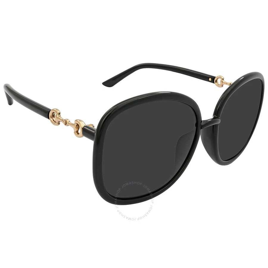 商品Gucci|Grey Square Ladies Sunglasses GG0892SA 001 60,价格¥1192,第3张图片详细描述
