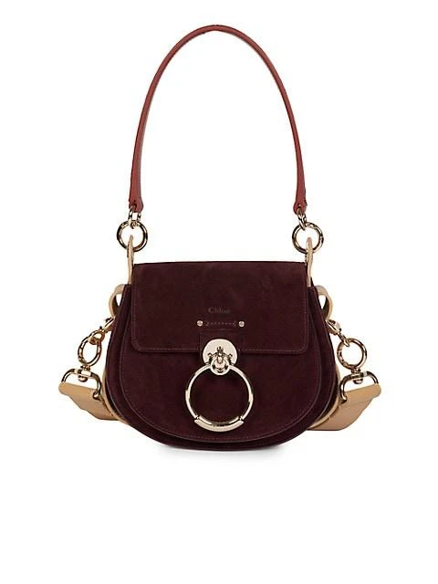 商品Chloé|Small Tess Suede Saddle Bag,价格¥4365,第1张图片
