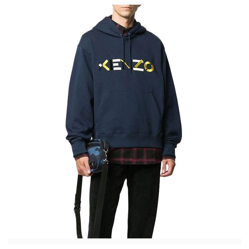 商品Kenzo|KENZO 高田贤三 男士深蓝色棉质卫衣/帽衫 FA65SW3044MO-76,价格¥2802,第12张图片详细描述