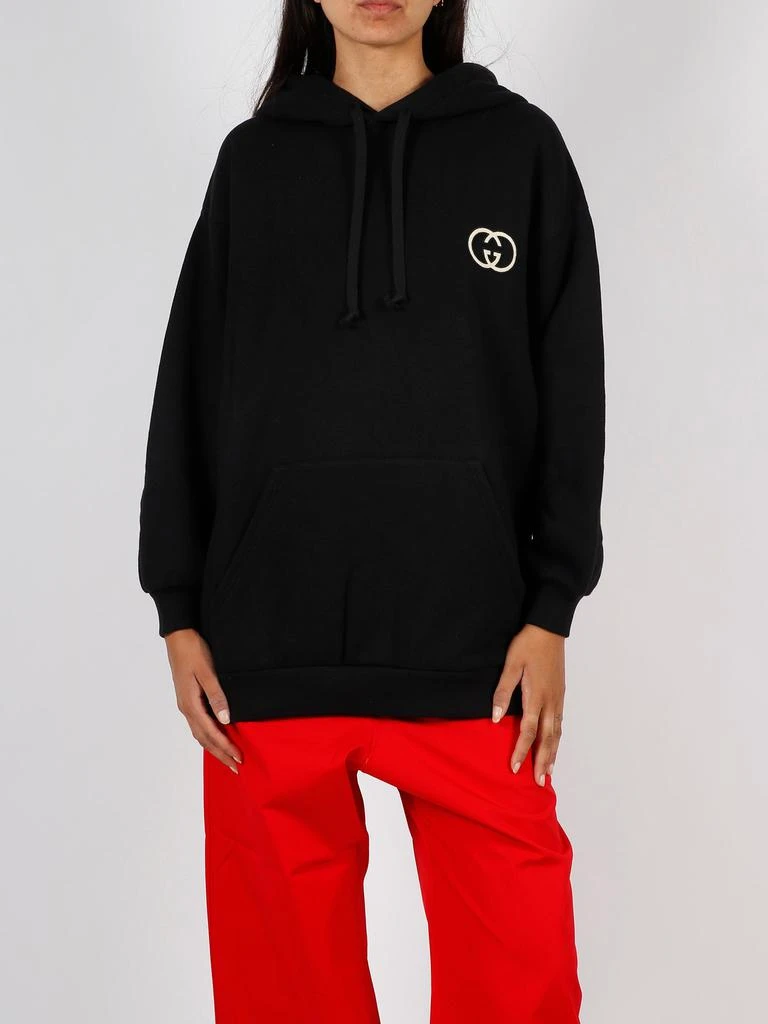 商品Gucci|Cotton jersey hooded sweatshirt,价格¥7241,第2张图片详细描述