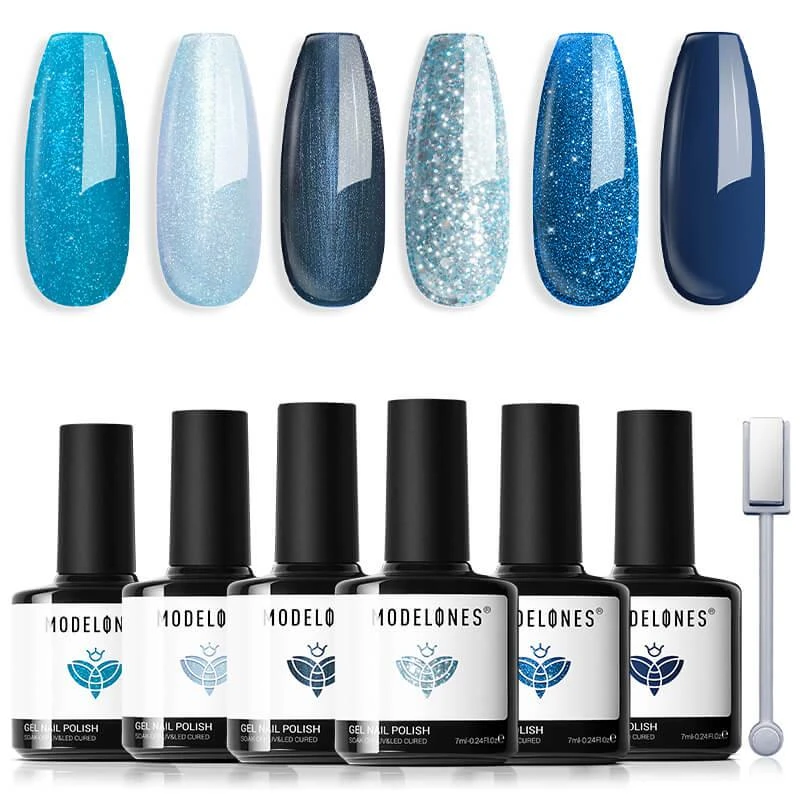 6 Shades Gel Nail Polish Set Collection 商品