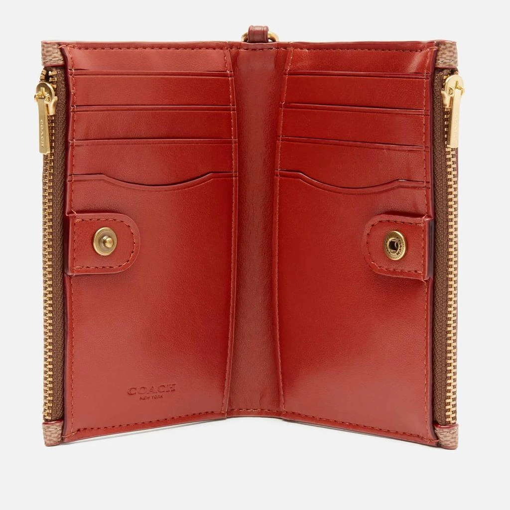 商品Coach|Coach Women's Signature Zip Chain Card Case - Tan Rust,价格¥729,第3张图片详细描述