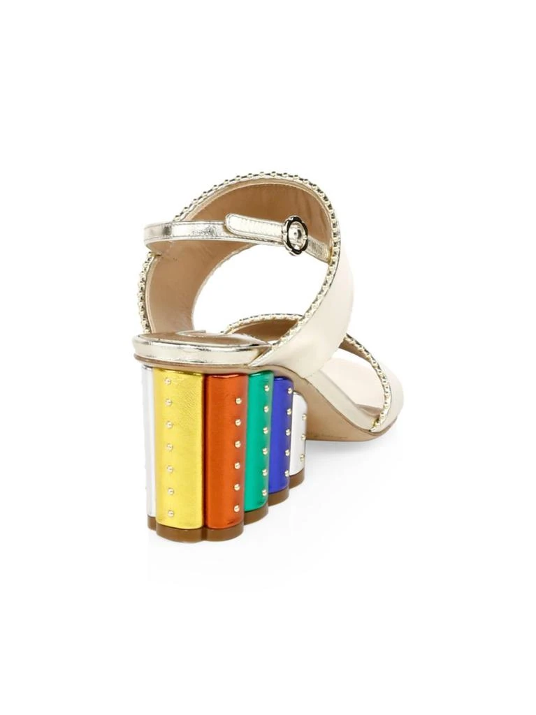 商品Salvatore Ferragamo|Gavi Studded Wedge Sandals,价格¥2532,第3张图片详细描述