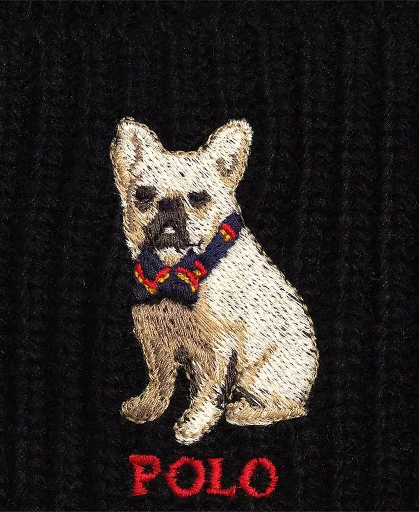 商品Ralph Lauren|Men's Embroidered Frenchie Beanie,价格¥436,第4张图片详细描述