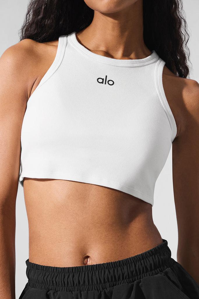 Alo Aspire Tank - White/Black - Outdoor Clothing - Free Shipping