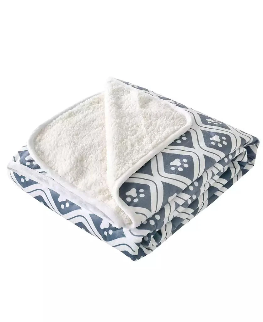 商品Happycare Textiles|Advanced Water Resistant Pets Print Comfort Throw, 50" x 60",价格¥196,第2张图片详细描述