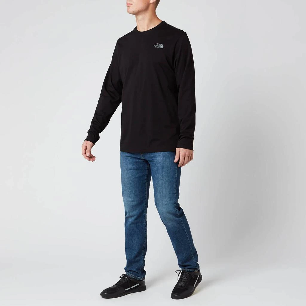 商品The North Face|The North Face Men's Long Sleeve Easy T-Shirt - TNF Black/Zinc Grey,价格¥346,第3张图片详细描述