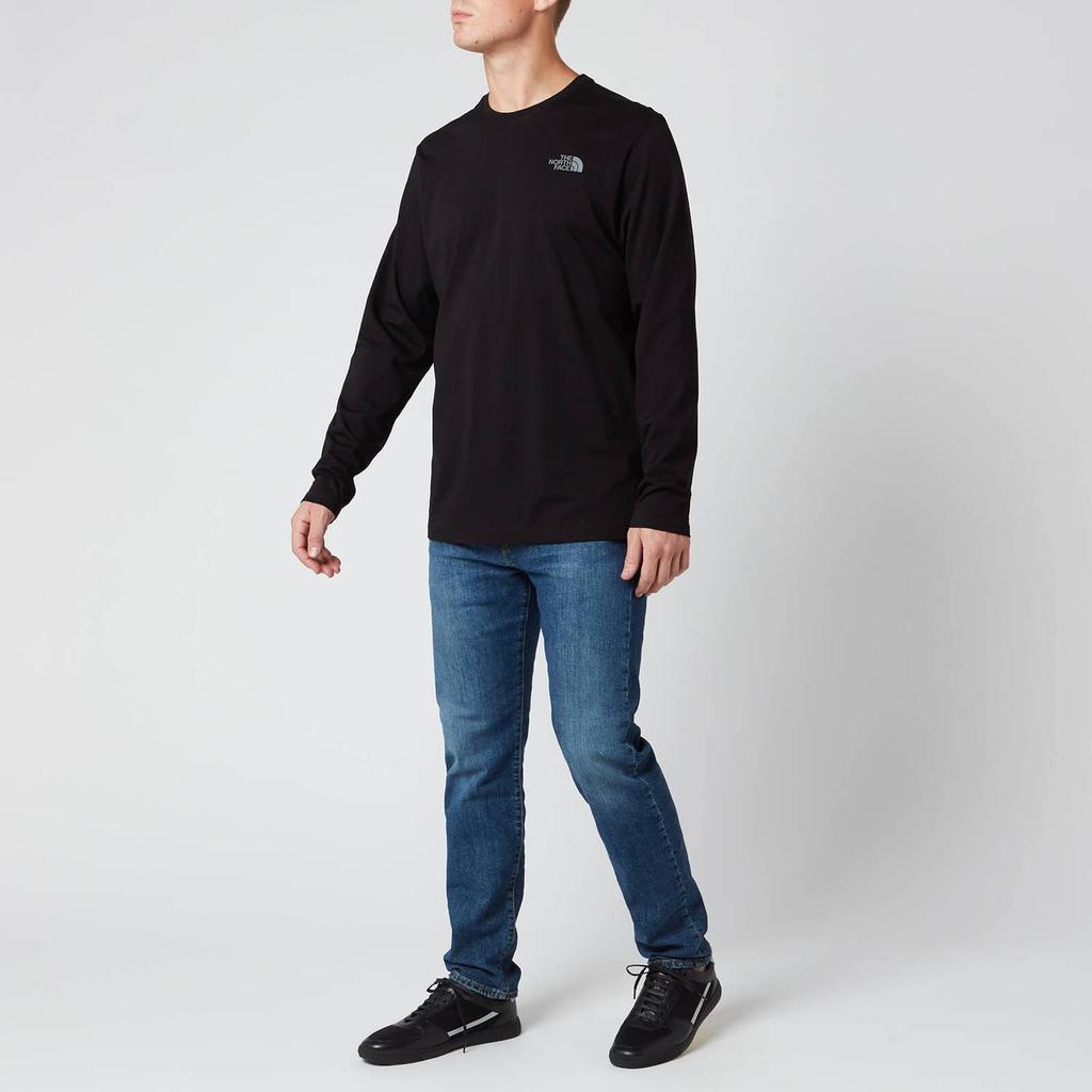 商品The North Face|The North Face Men's Long Sleeve Easy T-Shirt - TNF Black/Zinc Grey,价格¥326,第5张图片详细描述