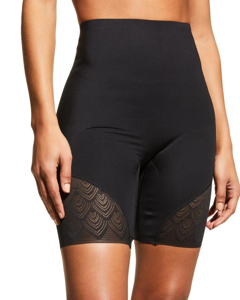 商品Chantelle|Microfiber & Lace High-Waist Thigh Shaper,价格¥844,第2张图片详细描述