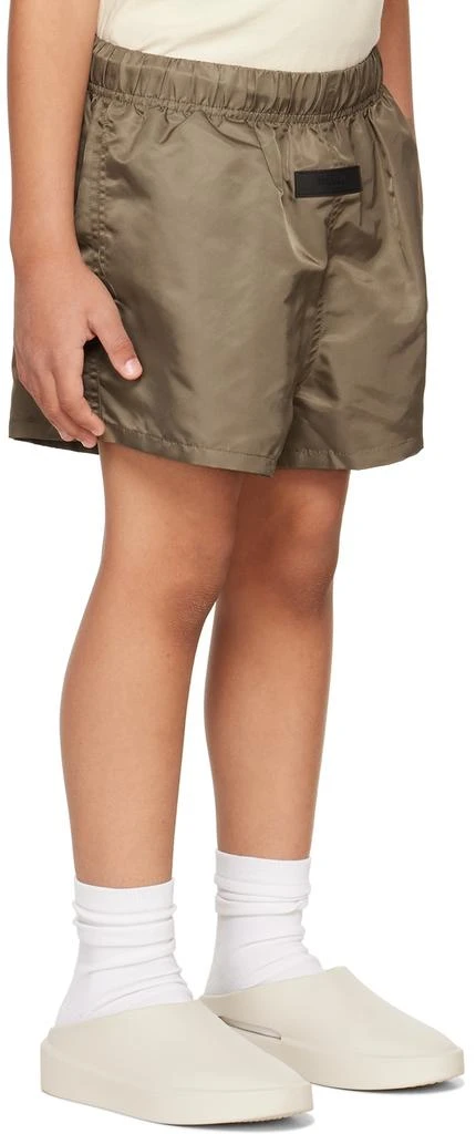 商品Essentials|Kids Brown Nylon Shorts,价格¥234,第2张图片详细描述