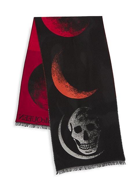 商品Alexander McQueen|Eclipsed Skull Wool Scarf,价格¥1282,第6张图片详细描述