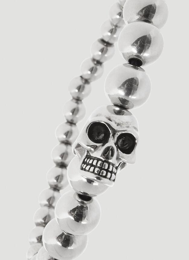 Skull Ball Bracelet in Silver商品第4张图片规格展示