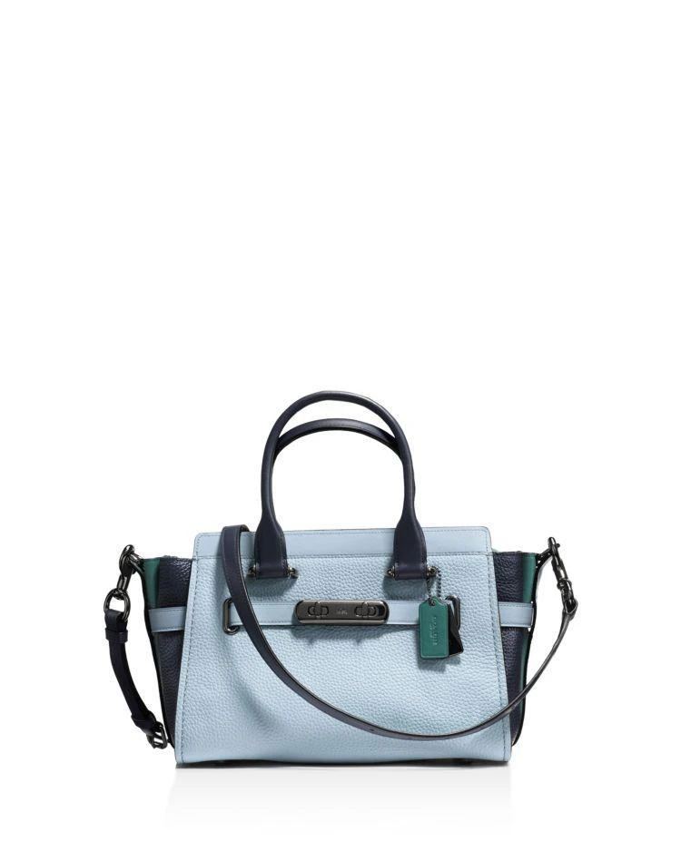 商品Coach|Swagger 27 Satchel in Color-Block Leather,价格¥2535,第1张图片