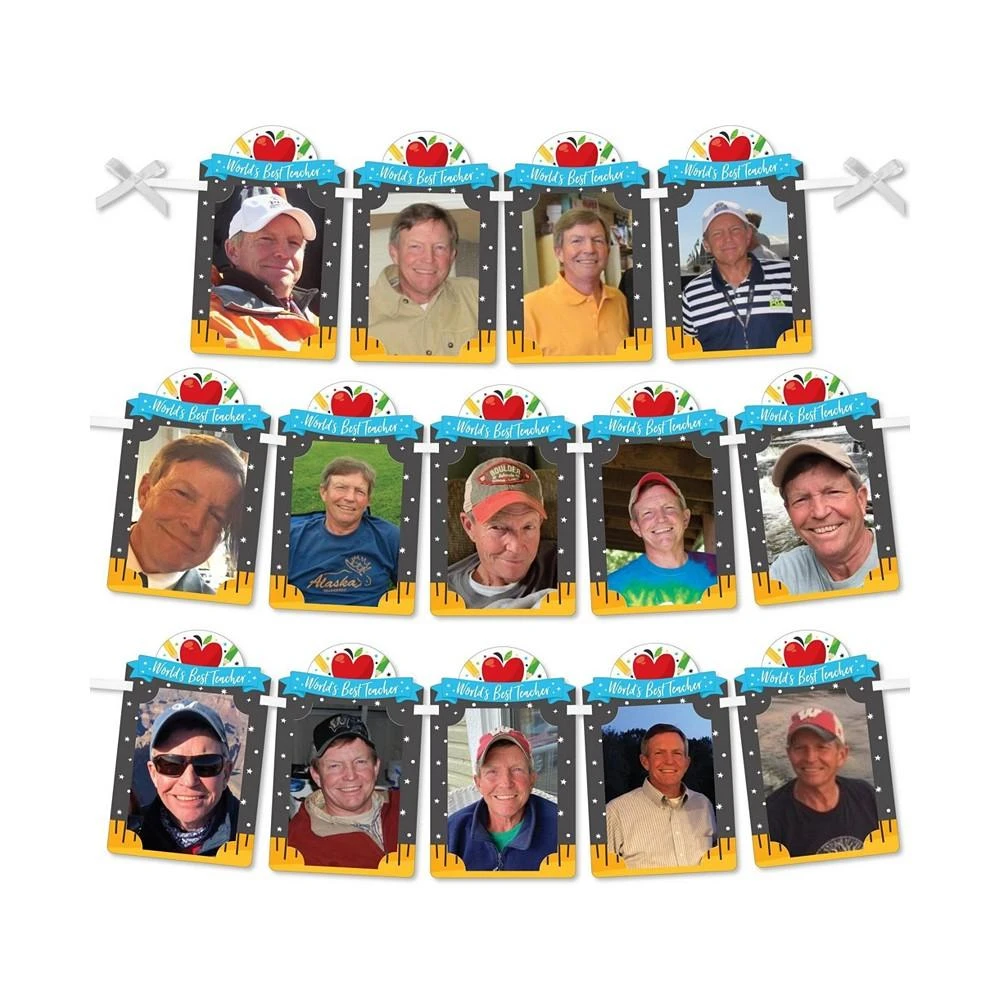 商品Big Dot of Happiness|Teacher Retirement DIY Happy Retirement Party Decor Picture Display Photo Banner,价格¥119,第1张图片