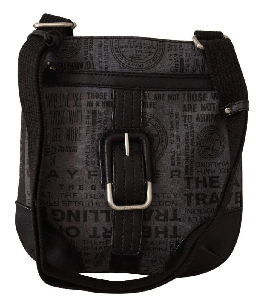 商品WAYFARER|WAYFARER Gray Printed Logo Shoulder Crossbody Purse Bag,价格¥922,第1张图片