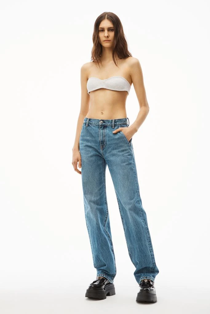 商品Alexander Wang|EZ MID-RISE STRAIGHT-LEG JEAN IN DENIM,价格¥2967,第2张图片详细描述