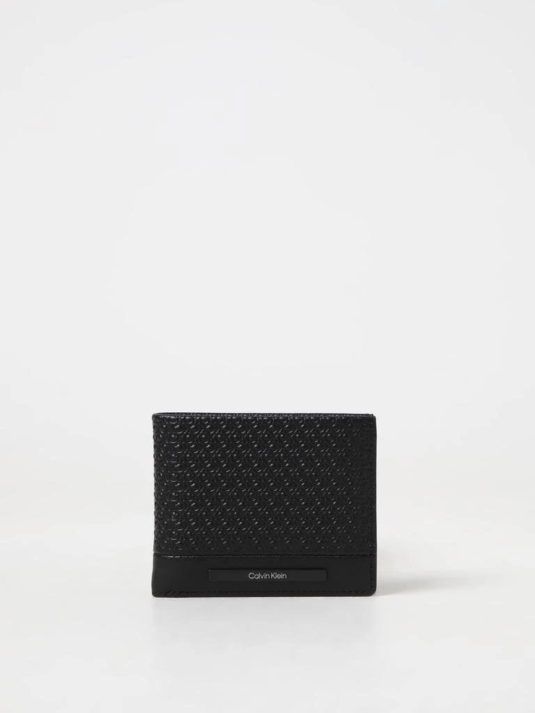 商品Calvin Klein|Calvin Klein wallet in synthetic leather with embossed logo,价格¥451,第1张图片