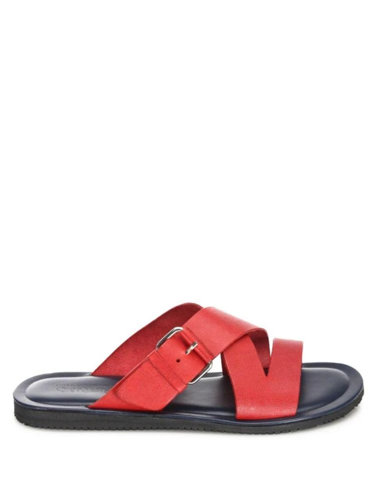 商品Saks Fifth Avenue|COLLECTION Cross-Strapped Leather Slide Sandals,价格¥830,第5张图片详细描述