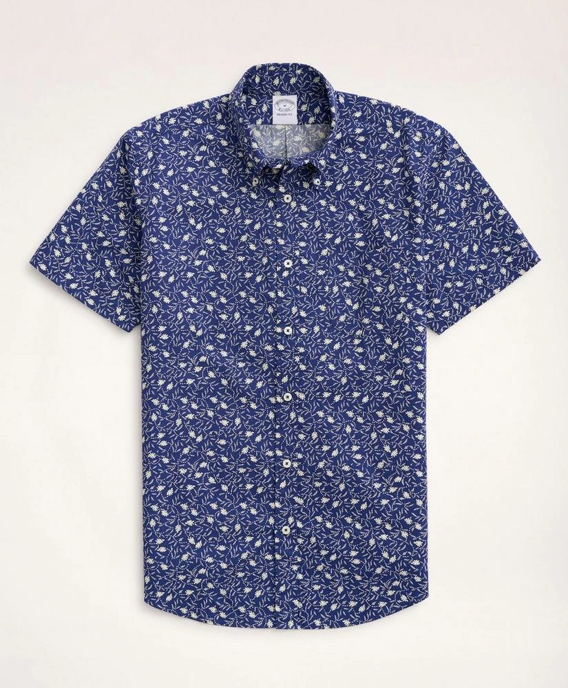 商品Brooks Brothers|Regent Regular-Fit Short-Sleeve Sport Shirt, Floral Print,价格¥399,第1张图片