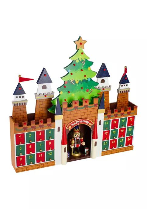 20.5Inch Nutcracker Castle Christmas Advent Calendar Decoration商品第2张图片规格展示