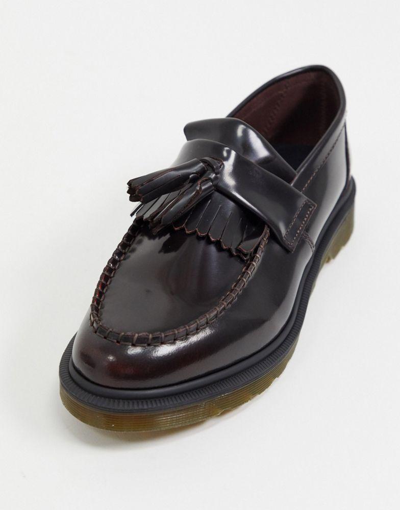 Dr Martens adrian tassel loafers in burgundy商品第4张图片规格展示