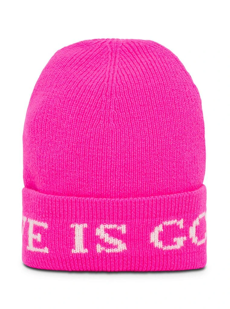 商品IRENEISGOOD|Pink Wool And Cashmere Hat With Logo,价格¥600,第1张图片