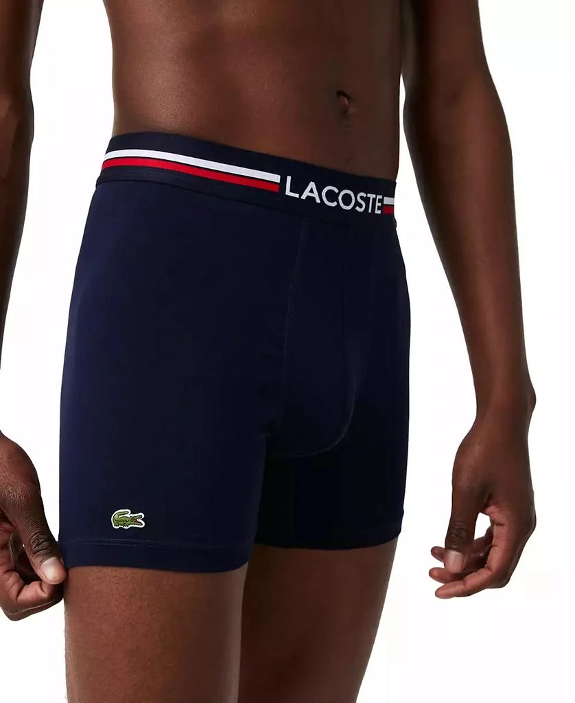 商品Lacoste|Men's Stretch Cotton Boxer Brief Set, 3-Pack,价格¥194,第4张图片详细描述