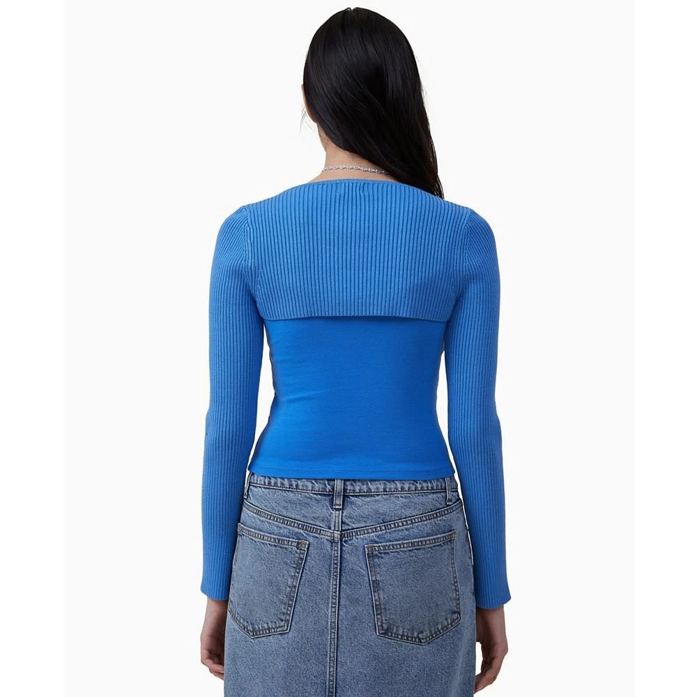 商品Cotton On|Women's Urban Rib Fitted Long Sleeve Shrug Top,价格¥298,第2张图片详细描述